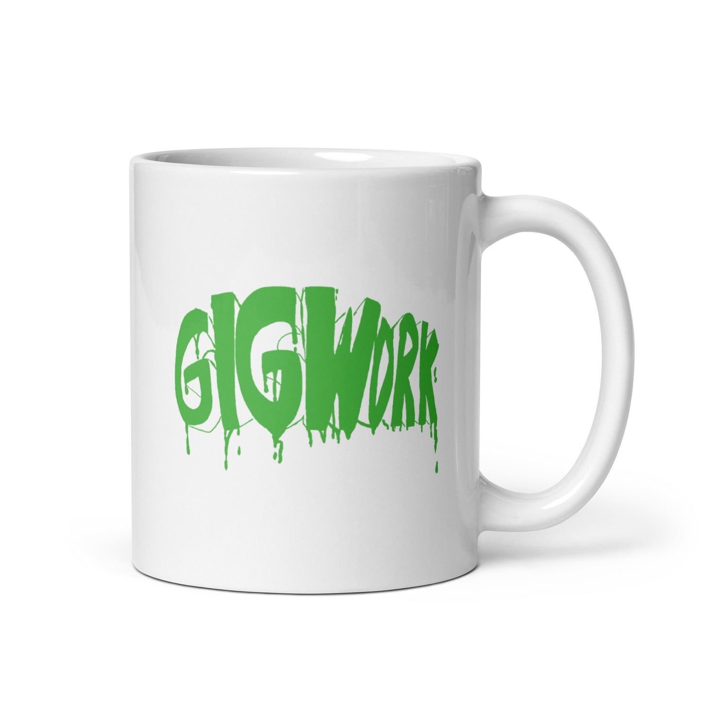 Gig Work white glossy mug