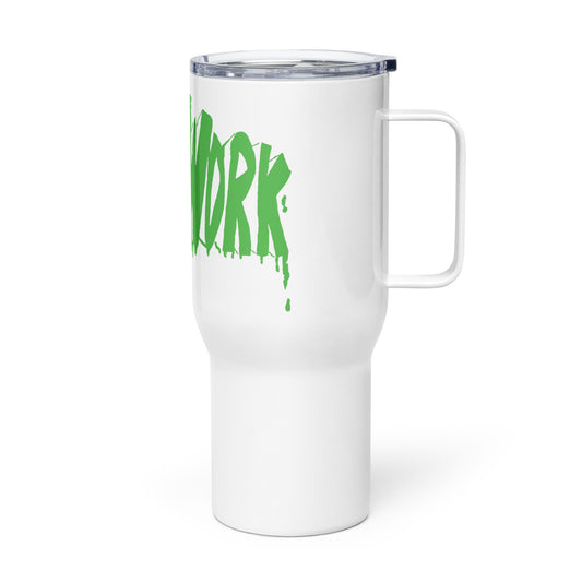 Gig Work Travel Mug With a Handle