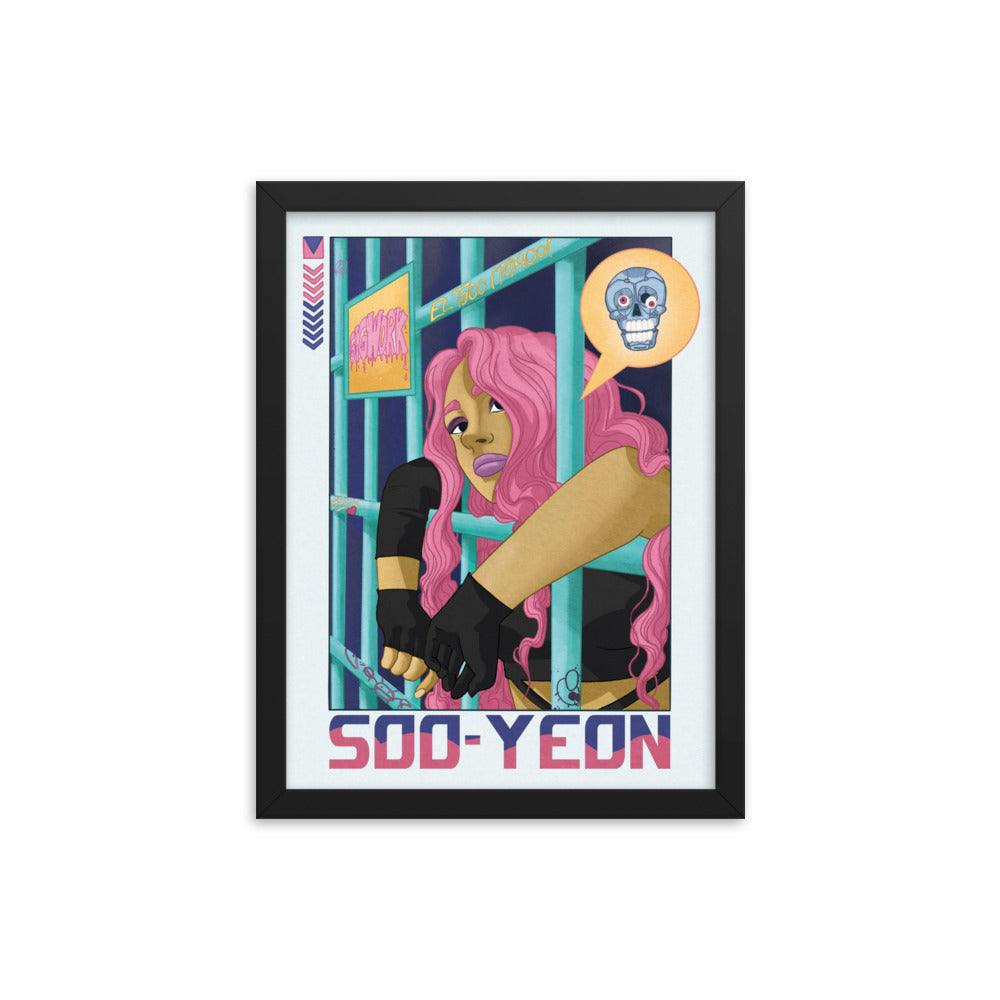 Soo-yeon framed photo paper poster