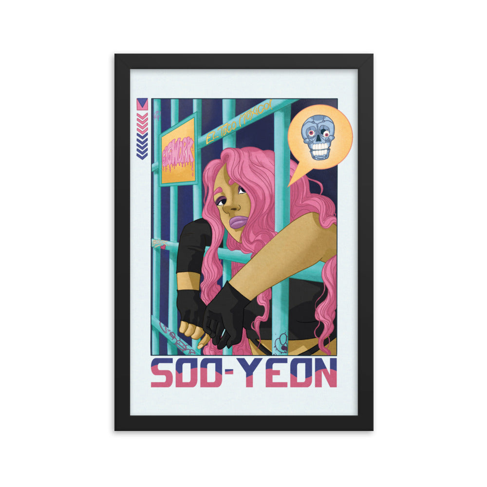 Soo-yeon framed photo paper poster