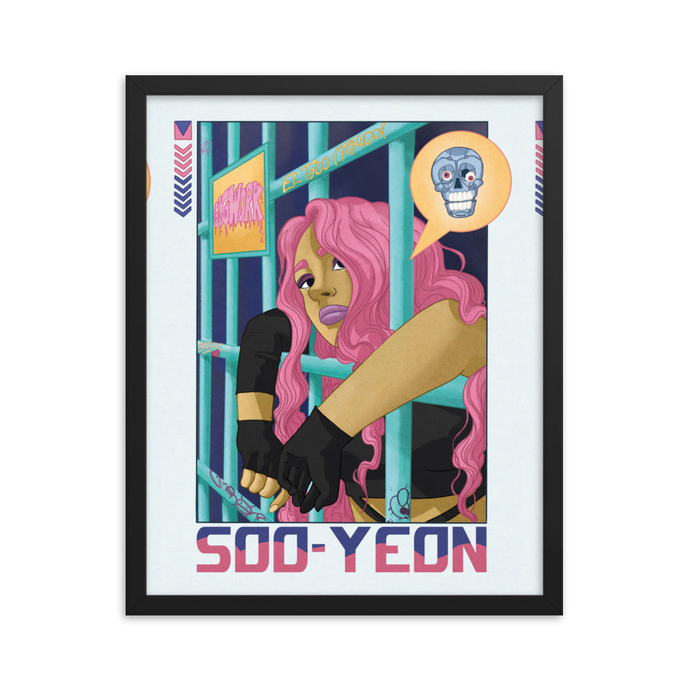 Soo-yeon framed photo paper poster