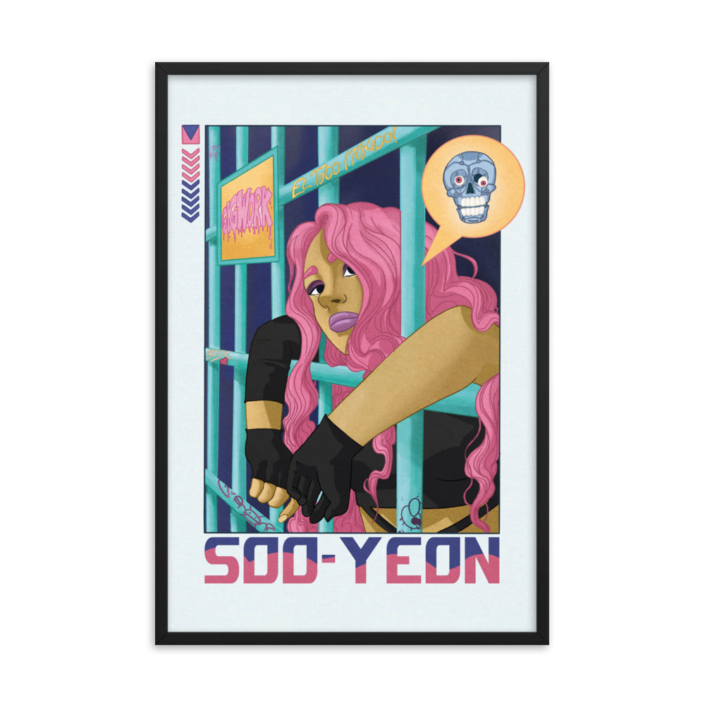 Soo-yeon framed photo paper poster