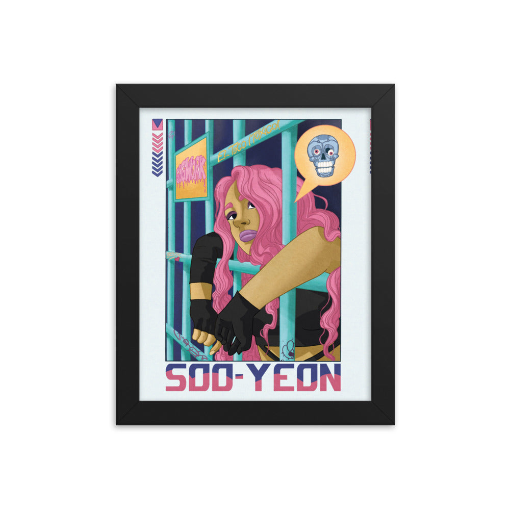 Soo-yeon framed photo paper poster