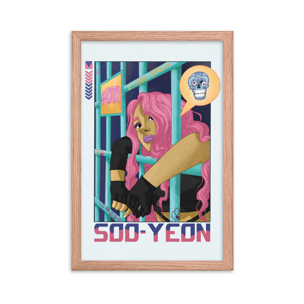 Soo-yeon framed photo paper poster