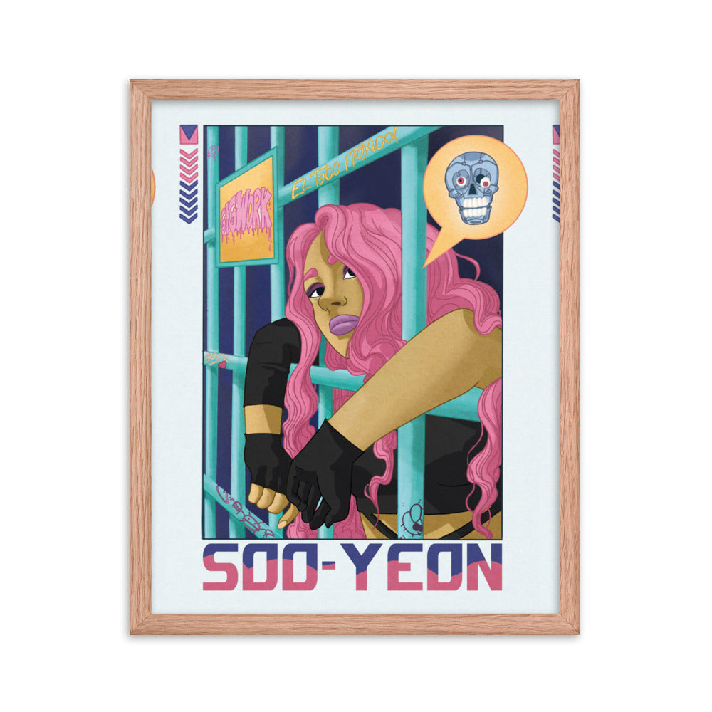 Soo-yeon framed photo paper poster