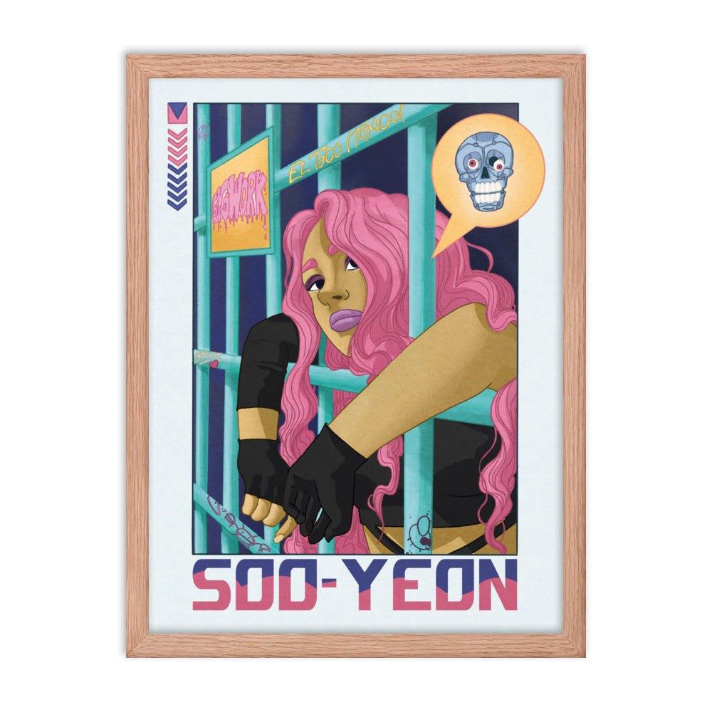 Soo-yeon framed photo paper poster