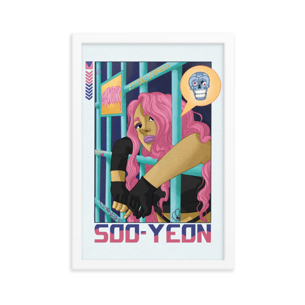 Soo-yeon framed photo paper poster