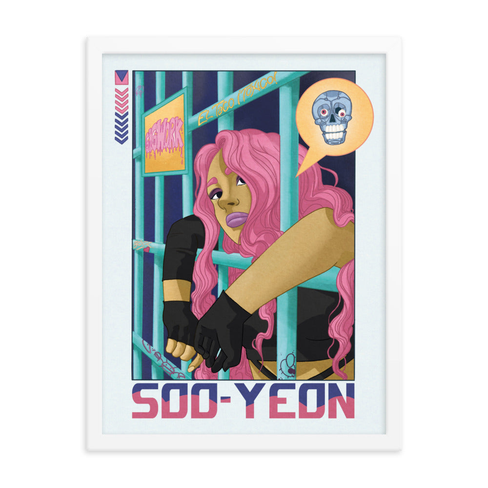 Soo-yeon framed photo paper poster