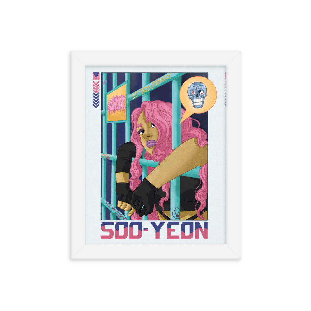 Soo-yeon framed photo paper poster